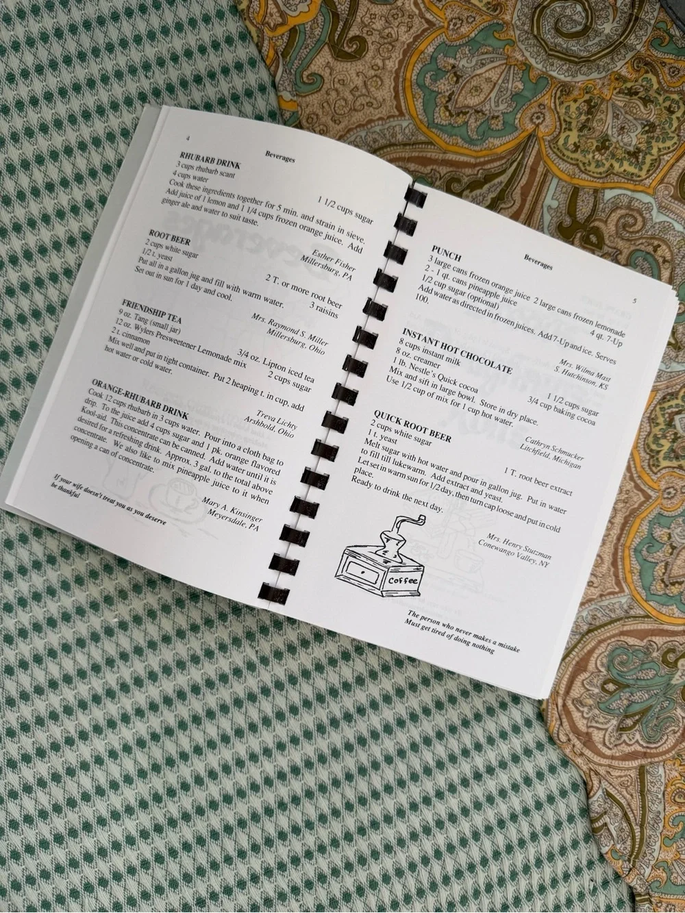 New Vintage Amish Cookbook The Amish Cookbook Spiral-Bound Recipe Book